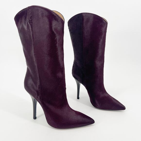 Lucchese Deep Purple Heeled Boots - Picture 2 of 12